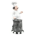 thumbnail image 4 of 1pc Chef Model European Style Resin Mini Cook Statue Figurine Adornment for Restaurant (Bucket Chef), 4 of 4