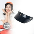 thumbnail image 4 of Visera protectora para casco, visera de 3 capas, protector solar para medio casco Negro, 4 of 7
