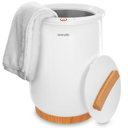 SereneLife Single Touch Towel & Blanket Warmer with Fragrant Disc Holder and LED Ring
