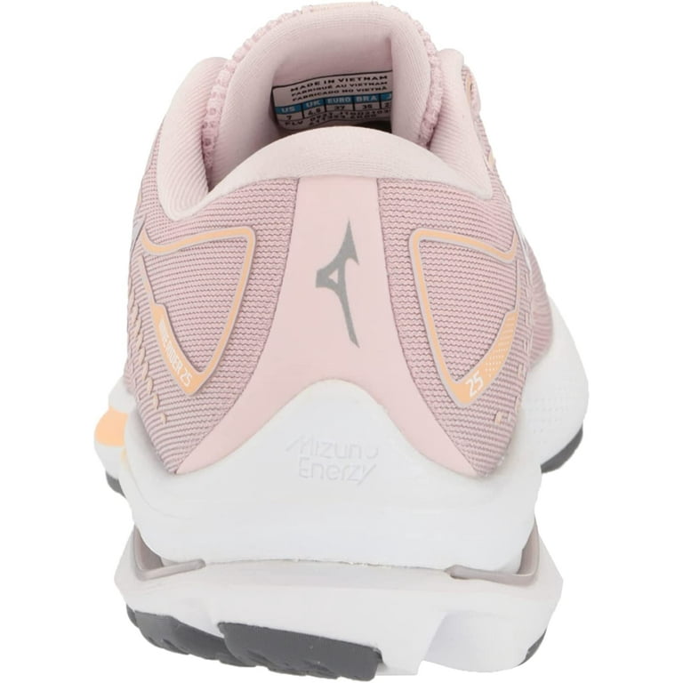 Mizuno Women s Wave Rider 25 Running Shoe Size 7 Pale Lilac White 6K00 Walmart