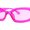 Fuchsia, variant on Womens Mod Narrow Rectangle Inset Lens Retro Sunglasses Blue