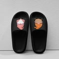 thumbnail image 4 of House Slippers for Woman Man Slip-on Round Toe Unisex Flat Heel Slides Men's And Women's Fashion Casual Couple Indoor Print Thick-Soled Comfortable Home Slippers, 4 of 9