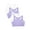 Hyacinth/White/Hyacinth/White, variant on Women's 360° Stretch Full Coverage Comfort Bras, 4-Pack, 9012MJ
