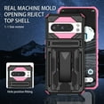 thumbnail image 5 of For Google Pixel 9 Pro XL Case with Belt Clip Holster, Heavy Duty Military Grade Drop Protective, 360° Rotating Kickstand Shockproof TPU Shell Durable Rugged Cover For Google Pixel 9 Pro XL, Pink, 5 of 15
