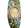 thumbnail image 4 of maskred Montre Femme Fleur Strass Quartz Ronde en Alliage Montre-Bracelet Fille No.03 1Ensemble, 4 of 5