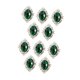 thumbnail image 5 of 10 piezas de hebilla de taladro de aleación, accesorios decorativos para el cabello, suministros para bodas, bricolaje, aleación verde, 5 of 9