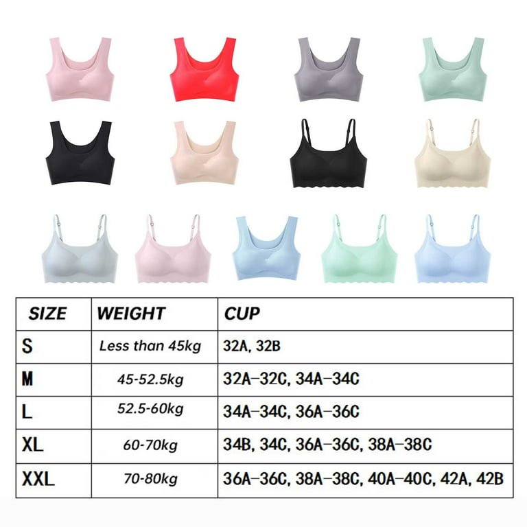 Underoutfit Bras for Women Wireless Push-Up Seamless Bra Solid