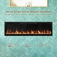 thumbnail image 3 of Modern Ember Aerus Slim 60 Inch Smart Linear Electric Fireplace | Recessed in-Wall or Wall-Mount, 3 of 9