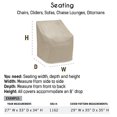 thumbnail image 4 of Protective Covers Weatherproof 3 Seat Wicker/Rattan Sofa Cover, Large, Tan (1127-TN), 4 of 4