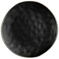 thumbnail image 5 of Elama Modern 16 Piece Stoneware Dinnerware Set in Matte Black with Gold Rim, 5 of 9