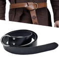 thumbnail image 4 of Xuanheng Ceinture de Scène Embossée Rétro Chevalier Accessoires Ceinture de Costume pour Mode Noir, 4 of 7