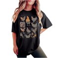 thumbnail image 2 of Njoeus Plus Size Tops for Women T Shirts for Women Womens Summer Funny Graphic Tees Shirts Loose Fitted Tunic Tops for Women Trendy 2024 Cute Tshirts Short Sleeve T-Shirts S-Xxl Vacation Outfits for W, 2 of 6