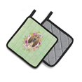 thumbnail image 2 of Caroline's Treasures CK4419PTHD Paire de Porte-Casseroles Lévriers Fleurs Vertes Multicolores, 2 of 2