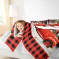 thumbnail image 4 of Manfei Rustic Red Truck Bedding Comforter Set, Christmas Santa Claus Twin Comforter Sets, Teen Boy Girl Kid Reversible Bedding Set, Lightweight Room Decor, 2-Piece, 4 of 8