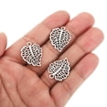 thumbnail image 3 of Uxcell Leaf Pendants, 50 Pack Metal Tree Leaf Beads Bulk Leaves Charm for Jewelry Making Style 3, Silver, 3 of 5