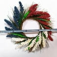 thumbnail image 5 of Clearance!!!Rice Ear Wreath Wreaths for Front Door,Patriotic Decor Wreath,Outdoor 4th of july Wreath,18inch Artificial Red White Blue Wreath Decorations for Window Wall Mantel Porch, 5 of 8