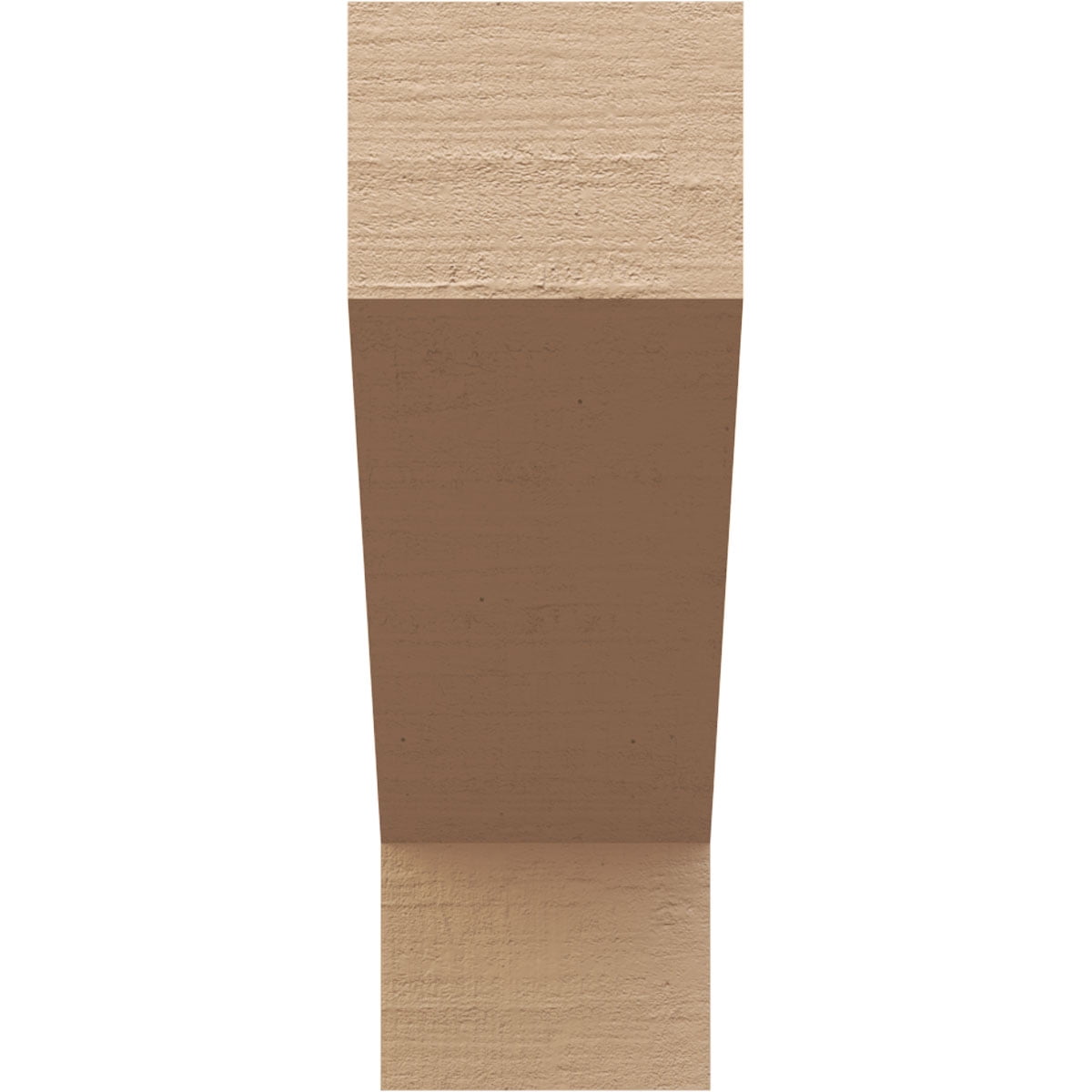 10"W x 20"D x 30"H Classic Clemmons Rough Cedar Woodgrain TimberThane Corbel, Primed Tan