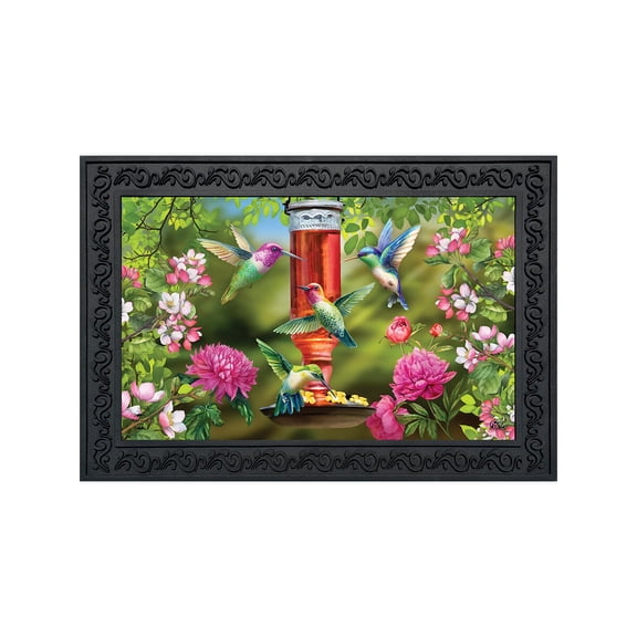 Briarwood Lane Spring Doormat 30x18 Indoor Outdoor Hummingbird Feeder For Spring Doormat