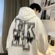 thumbnail image 2 of Sudadera con capucha de gran tamaño para hombre, suéter con letras estampadas de Hip Hop, ropa de calle Y2K, Otoño, 2024, 2 of 5