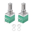 thumbnail image 4 of Uxcell 5K Ohm Variable Resistors Single Rotary Carbon Film Taper Potentiometer 2pack, 4 of 5