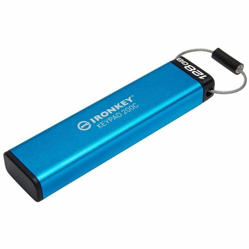 Kingston IronKey Keypad 200C - USB flash drive - encrypted - 128 GB - USB-C 3.2 Gen 1
