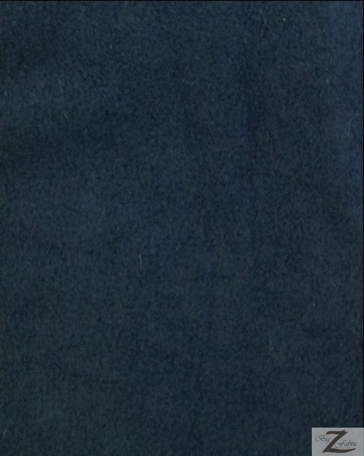 Fleece Fabric Solid / Navy Blue / Sold By The Yard