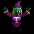 thumbnail image 2 of Northlight Inflatable Lighted Witch Outdoor Halloween Decoration - 3.5' - Warm White Lights, 2 of 3