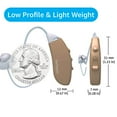 thumbnail image 2 of EarCentric Choice OTC Hearing Sound Amplifiers Aids for Ears Seniors with Noise Reduction [1 Pair, Beige], 2 of 6