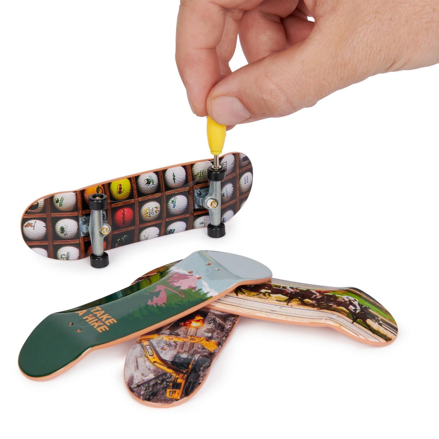 Tech Deck, Ultra DLX Fingerboard 4-Pack, Skate Mental, Collectible and Customizable Mini Skateboards, Kids Toys for Ages 6 and up