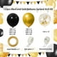 thumbnail image 2 of Kit de guirnaldas de globos RUBFAC negro y dorado 130 piezas, 2 of 7