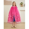 thumbnail image 2 of Girls Elsa Hooded Princess Cape Kids Play Snow Cape Queen Hooded Cloak 2-10Years, 2 of 6