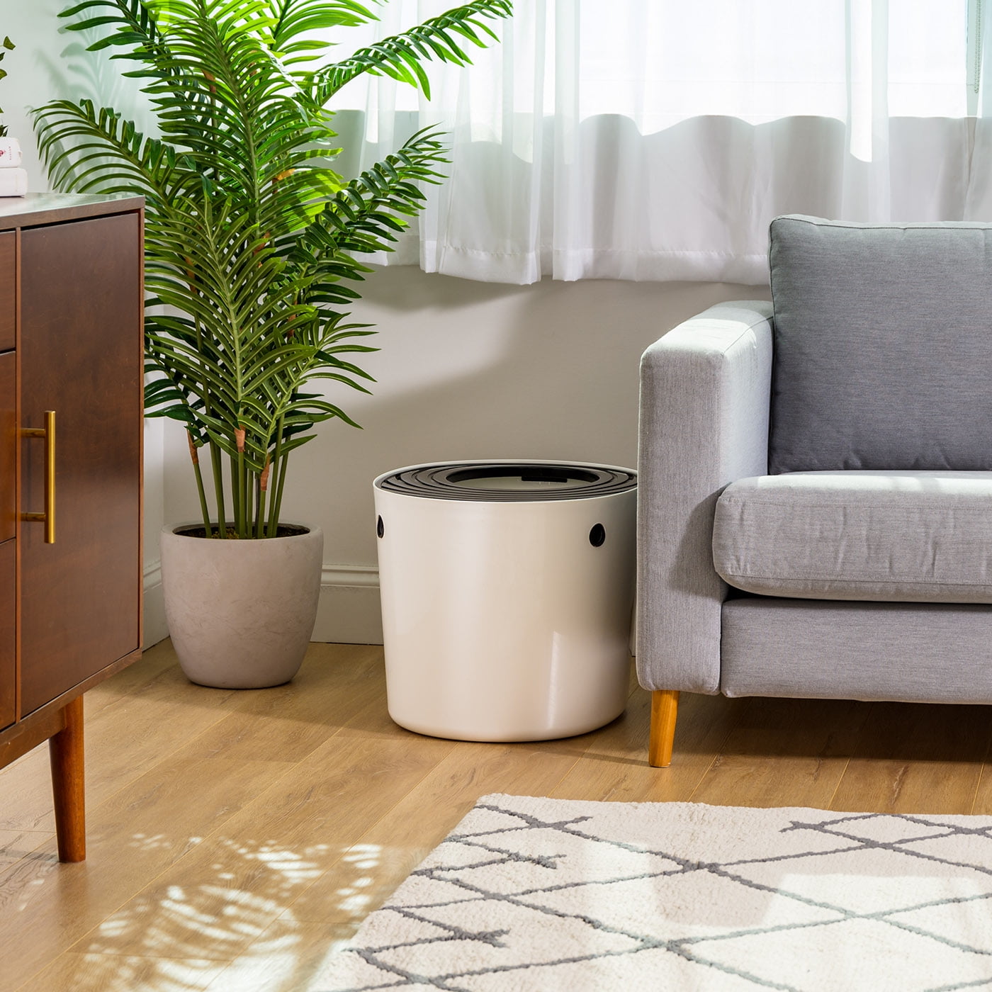 Buy IRIS USA, Top Entry Cat Litter Box with Litter Catching Grooved Lid