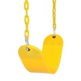 thumbnail image 4 of 66"" Heavy Duty Swing Seat Chain Plastic Coated Swing Seat Replacement Swing Set Accessories (Yellow), 4 of 5