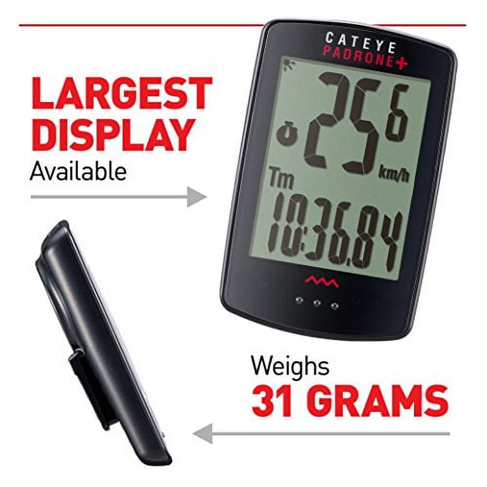 CATEYE Padrone Digital Wireless Bike Computer with Speedometer and Mount  Kit - Walmart.com