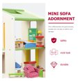 thumbnail image 4 of Shisuyan 1 Set Mini House Furniture Mini Sofa Red Wood Decorative Photography, 4 of 8