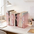 thumbnail image 4 of EGNMCR Closet Organizers and Storage, Organization and Storage, Storage Bins, Storage Containers Bookends For Students Clear Book Stand Desktop Book Organizer Great Designs Plastics Book Stand, 4 of 6