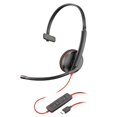 thumbnail image 1 of Auricular con micrófono Poly Blackwire 3210 con cable, cancelación de ruido, USB, 1 of 5