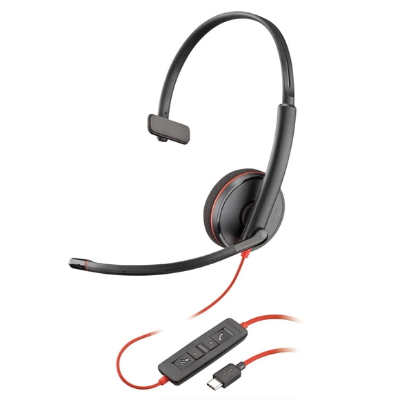 Auricular Poly Blackwire 3210 Mono USB C USB A 9P7X7AA