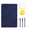 blue, variant on CCOCC Notebook Portable A5 Dry Erase Notebook Double Sided Convenient Writing Surface Reusable Whiteboard Notebook with Wipe and 3 Dry-erase Marker Pink 5.8*9.2"