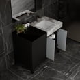 thumbnail image 4 of Zilara 42 in W Black and Grey Bath Vanity, Castle Grey Marble Top and 34 in Mirror, 4 of 11