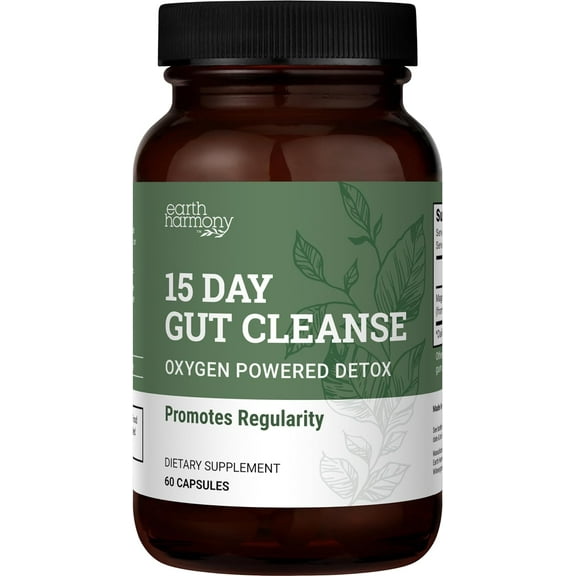 15 Day Gut Cleanse Without Cramping or Bloating - 60 Capsules