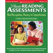 3-Minute Reading Assessments: Word Recognition, Fluency, and Comprehension: Grades 1-4 (Three-minute Reading Assessments) [Paperback - Used]