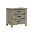 thumbnail image 2 of Picket House Furnishings Damen 3-Drawer Nightstand in Drift Grey, 2 of 8