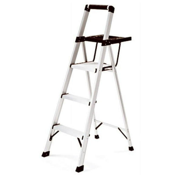 3 Step Aluminum Lightweight Step Stool, 250 lbs
