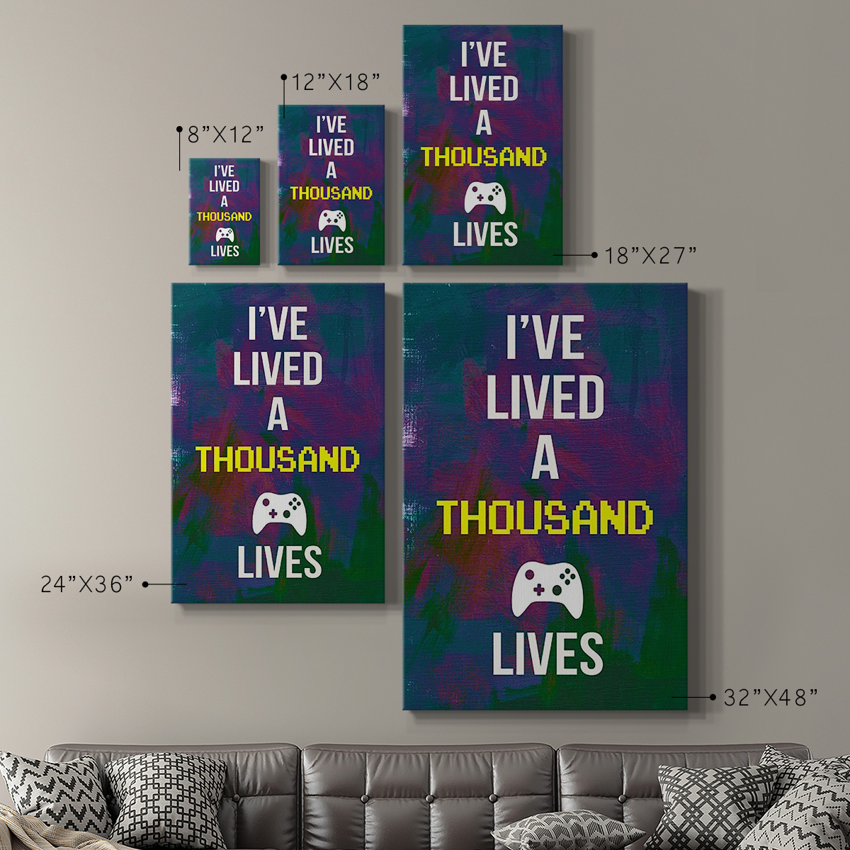 Gamer at Play I Premium Gallery Wrapped Canvas - Ready to Hang