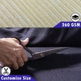thumbnail image 5 of ShadeMart 7' W x 8' L Beige Pergola Sun Shade Canopy Replacement Cover, Commercial Grade 260 GSM Cloth for Outdoor Patio, Includes Stainless Steel Weighted Rods (We Make Custom Size), 5 of 7