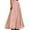 Pink S, variant on Women Skirt Elastic High Waist Pleated Maxi Skirt Solid Color A-Line Ankle-Length Skirt Large Hem Long Skirt Work Leisure Wear