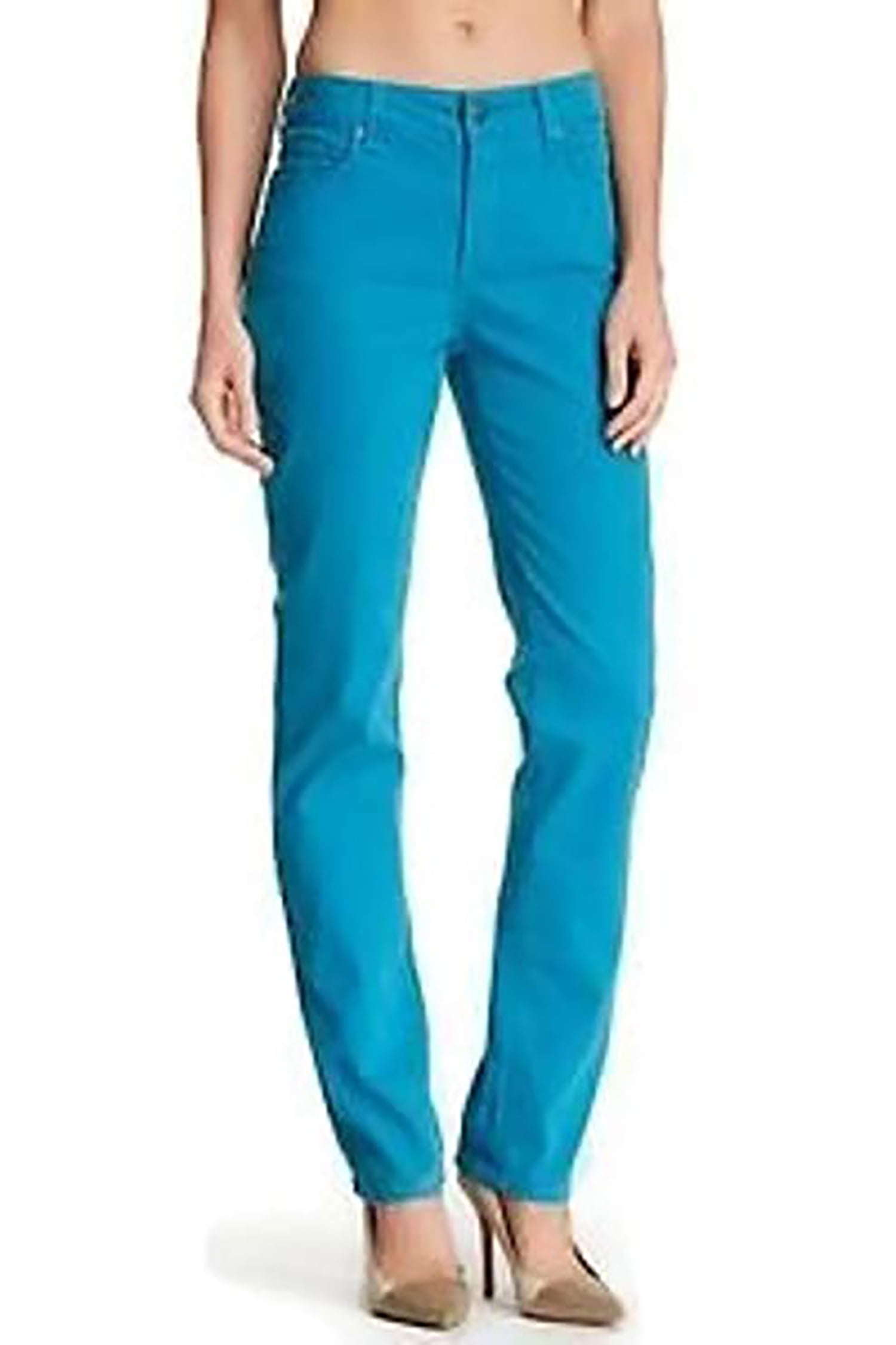 teal colored jeans womens