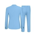 thumbnail image 5 of COOFANDY Men's 2 Piece Suit Slim Fit One Button Tuxedo Jacket Pants for Wedding Prom Business, 5 of 5
