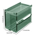thumbnail image 3 of 1 Pc Wall Tissue Box Holder, Acrylic Wipes Storage, Clear Napkin Dispenser Case, Space Saving Mountable Design, Easy Refill Access, Ideal for Bathroom, Kitchen, Bedroom, 6.8x3.5x5.3 Inch, White, 3 of 5